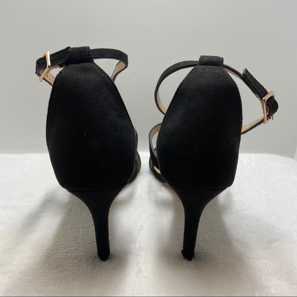 Open Toe Ankle Strap Caged Cutout Strappy Sandals - Picture 6 of 10